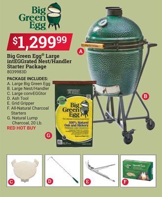 Ace Hardware Big green egg® large integgrated nest/handler starter package offer