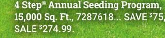 Ace Hardware 4 step® annual seeding program offer