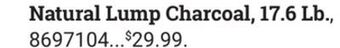 Ace Hardware Natural lump charcoal, 17.6 lb. offer