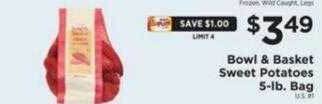ShopRite Bowl & basket sweet potatoes offer