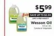 ShopRite Wesson oil offer