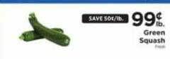 ShopRite Green squash offer