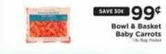 ShopRite Bowl & basket baby carrots offer