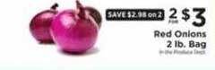 ShopRite Red onions 2 lb bag offer