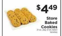 ShopRite Store baked cookies offer
