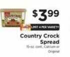 ShopRite Country crock spread offer