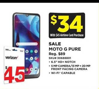 Dollar General Moto g pure offer