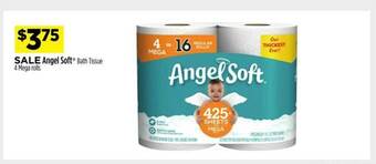 Dollar General Angel soft bath tissue 4 mega rolls offer