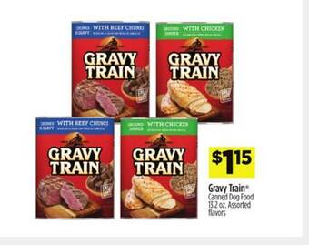 Dollar General Gravy train canned dog food offer