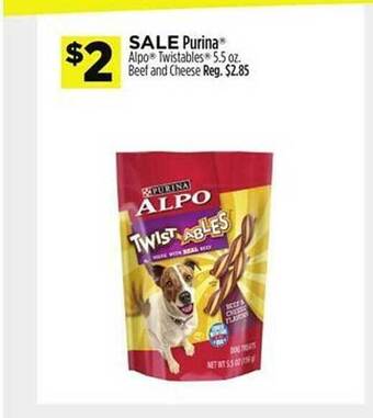 Dollar General Purina alpo twistables beef and cheese offer