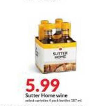 Hy-Vee Sutter home wine offer