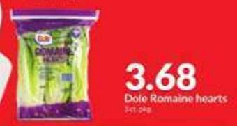 Hy-Vee Dole romaine hearts offer