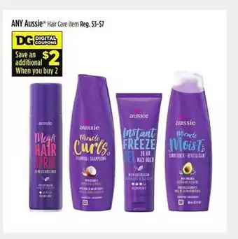 Dollar General Aussie hair care item offer