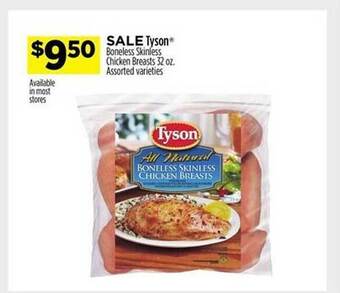Dollar General Tyson boneless skinless chicken breasts offer