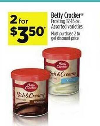 Dollar General Betty crocker frosting offer