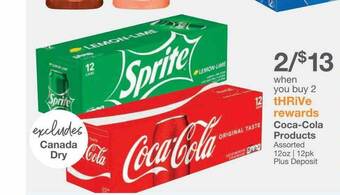Kinney Drugs Coca-cola products offer