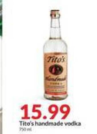 Hy-Vee Tito's handmade vodka offer
