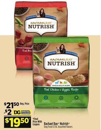 Dollar General Rachael ray nutrish dog food offer