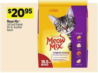 Dollar General Meow mix cat food original offer