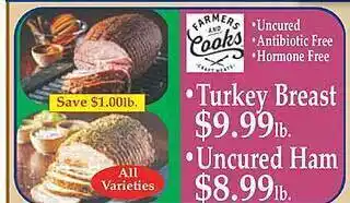 Market Basket Turkey breast or uncured ham offer