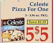 Market Basket Celeste pizza for one offer