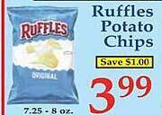 Market Basket Ruffles potato chips offer