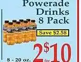 Market Basket Powerade drinks offer