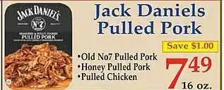 Market Basket Jack daniel's pulled pork offer