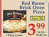 Market Basket Red baron brick oven pizza offer