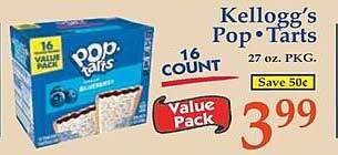 Market Basket Kellogg's pop - tarts offer