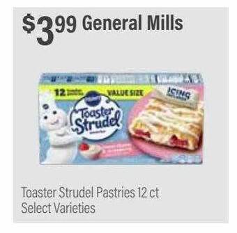 Commissary General mills toaster strudel pastries offer