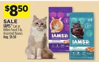 Dollar General Iams cat or kitten food offer