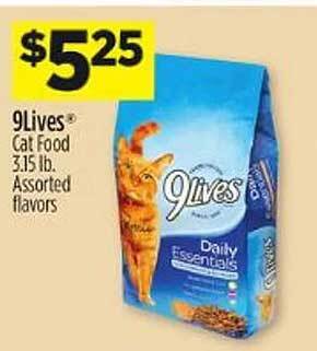Dollar General 9lives cat food offer