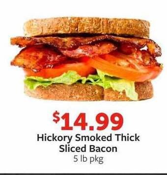 Fareway Hickory smoked thick sliced bacon offer