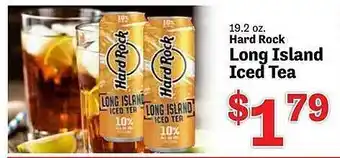 Hard rock long island iced tea