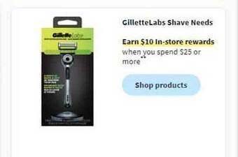 Walgreens Gillette labs shave needs offer