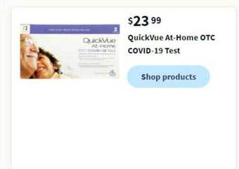 Walgreens Quickvue at-home otc covid-19 test offer