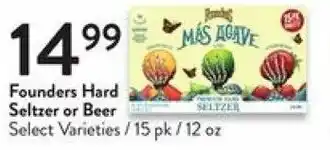 Fresh Thyme Founders Hard Seltzer Or Beef offer
