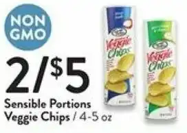 Fresh Thyme Sensible Portions Veggie Chips 4-5 oz offer