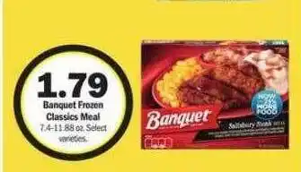 Meijer Banquet frozen classics meal offer