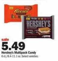 Meijer Hershey's multipack candy offer
