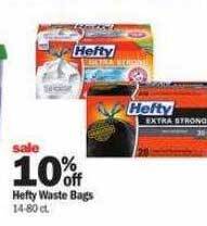 Meijer Hefty waste bags offer