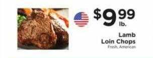 ShopRite Lamb loin chops offer