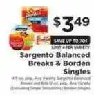 ShopRite Sargento balanced breaks & borden singles offer