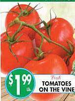 Met Foodmarkets Tomatoes on the vine offer