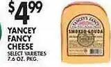 Met Foodmarkets Yancey fancy cheese offer