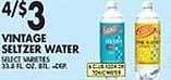 Met Foodmarkets Vintage seltzer water offer