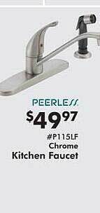 Valu Home Centers Chrome kitchen faucet offer