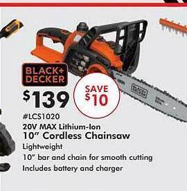 Valu Home Centers 20v max lithium-ion 10 offer