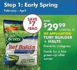 1st application turf builder + halts